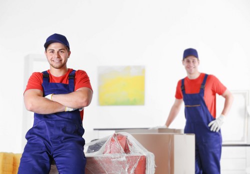 Commercial moving team planning a Soho business relocation