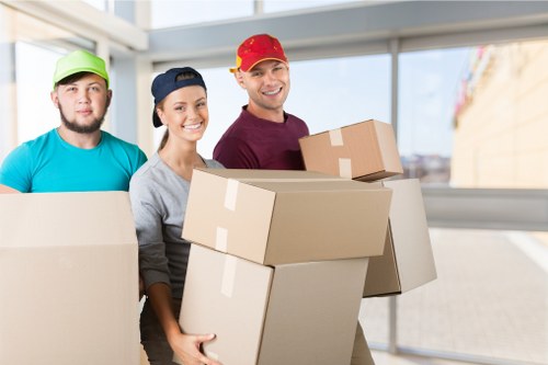 Local removal van service operating near Soho streets