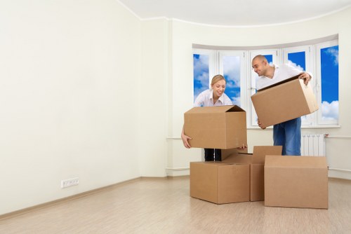 Manual handling and lifting technique during a move