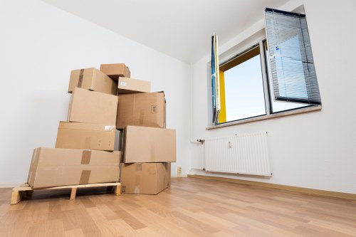 Risk assessment being reviewed before a van move in Soho