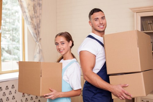 Customer booking a van hire with driver for a transport job